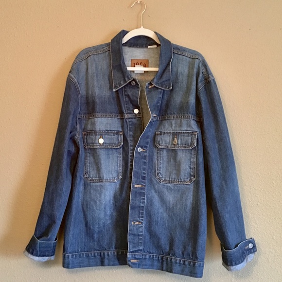 Gap 1969 Classic Blue Oversized Denim Jacket - Picture 7 of 8